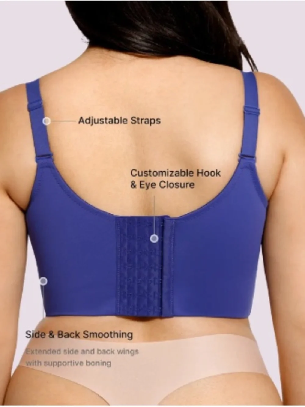 Shapellx Bare Essentials™ AirSlim® Back Smoothing Underwire Push-Up Bra 46 C/D